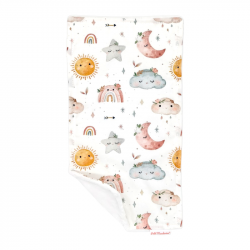 Toalla de lactancia con estampado Cielo boho en petitmandarina.com