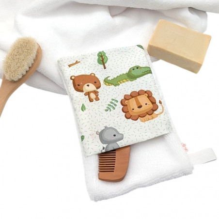 Manopla baño bebé Animalitos en petitmandarina.com