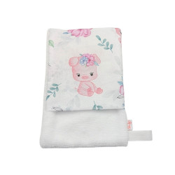 Manopla baño bebé Cerditos Flor en petitmandarina.com