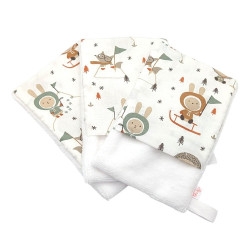 Manopla baño bebé Esquimales en petitmandarina.com