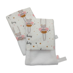 Manopla baño bebé Hada conejita en petitmandarina.com