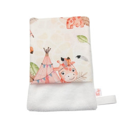 Manopla baño bebé Jirafas en petitmandarina.com