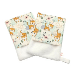 Manopla baño bebé Tigres en petitmandarina.com