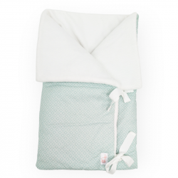 Saco para bebe convertible en manta estampado mosaico mint en petitmandarina.com