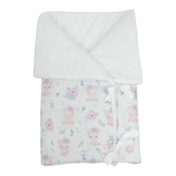 Saco para bebe convertible en manta estampado cerditos flor en petitmandarina.com