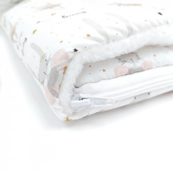 Saco para bebe convertible en manta estampado hada conejita en petitmandarina.com