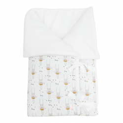 Saco para bebe convertible en manta estampado hada conejita en petitmandarina.com