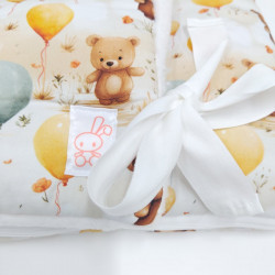 Saco para bebe convertible en manta estampado osos globos en petitmandarina.com