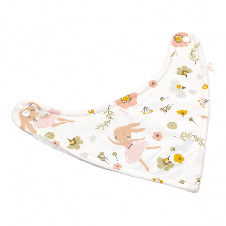 Babero bandana bebé estampado ita bailarina en petitmandarina.com