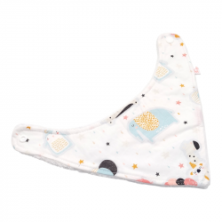 Babero bandana bebé estampado a pastel en petitmandarina.com