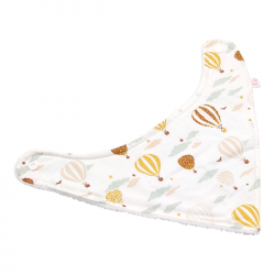 Babero bandana bebé estampado s aerostáticos en petitmandarina.com