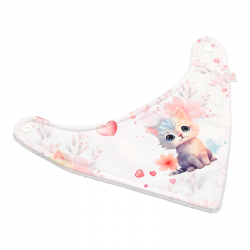 Babero bandana bebé estampado os acuarela en petitmandarina.com