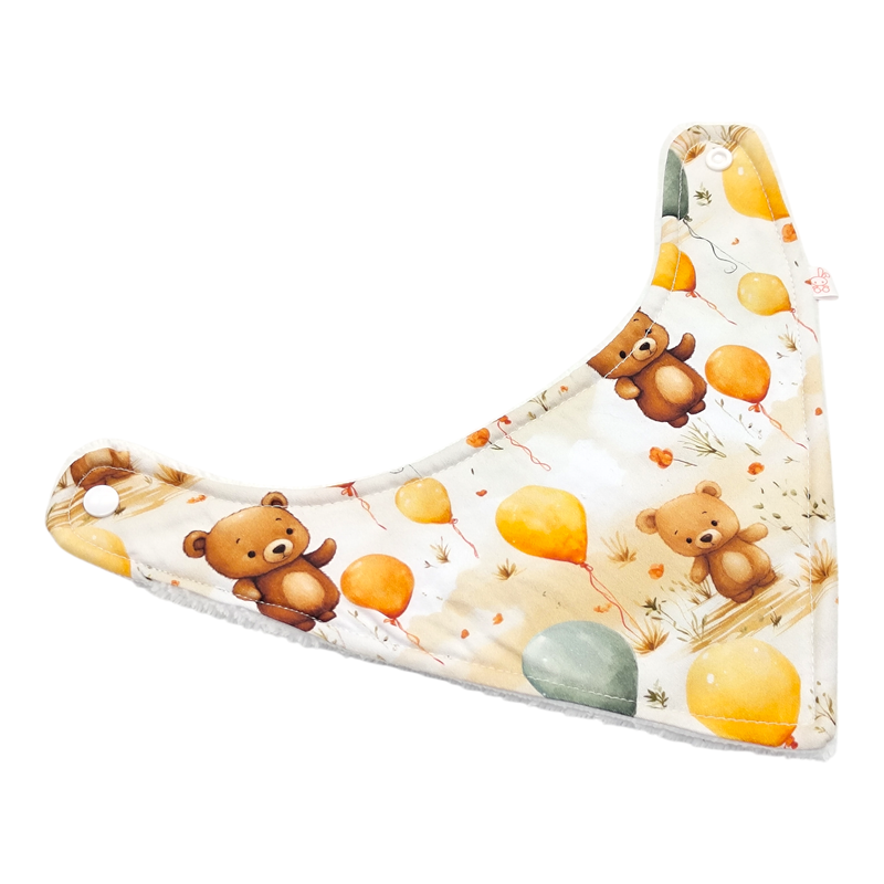 Babero bandana bebé estampado globos en petitmandarina.com