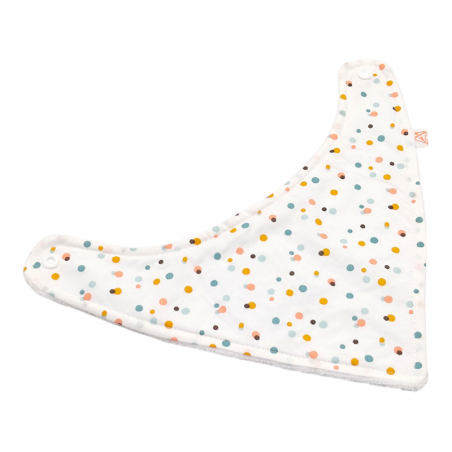 Babero bandana bebé estampado os pastel en petitmandarina.com