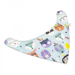 Babero bandana bebé estampado les indi en petitmandarina.com