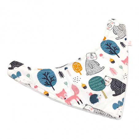 Babero bandana bebé estampado e osos en petitmandarina.com