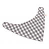 Babero bandana bebé estampado  gris en petitmandarina.com