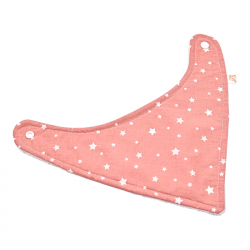 Babero bandana bebé estampado llas coral en petitmandarina.com
