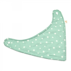 Babero bandana bebé estampado llas verde en petitmandarina.com
