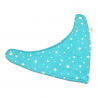 Babero bandana bebé estampado llas azul en petitmandarina.com