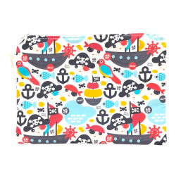 Neceser plano impermeable estampado piratas en petitmandarina.com