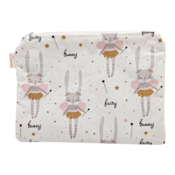 Neceser plano impermeable estampado hada conejita en petitmandarina.com