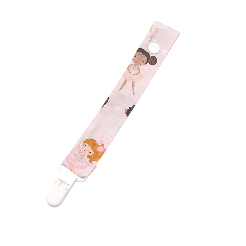 Chupetero estampado  Niñas bailarinas en petitmandarina.com