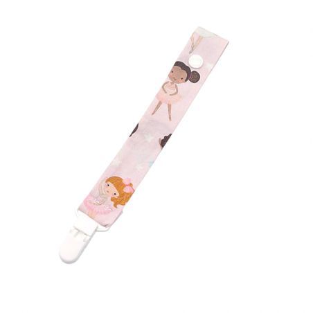 Chupetero estampado  Niñas bailarinas en petitmandarina.com
