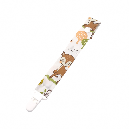 Chupetero estampado  Cervatillos en petitmandarina.com