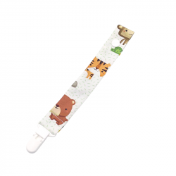 Chupetero estampado  Animalitos en petitmandarina.com