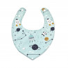 Babero bandana bebé estampado espacio azul en petitmandarina.com