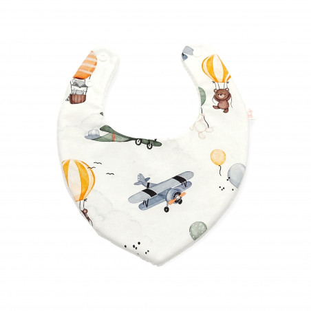 Babero bandana bebé estampado volando en petitmandarina.com