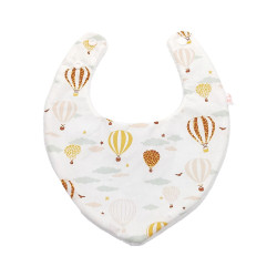 Babero bandana bebé estampado globos aerostáticos en petitmandarina.com