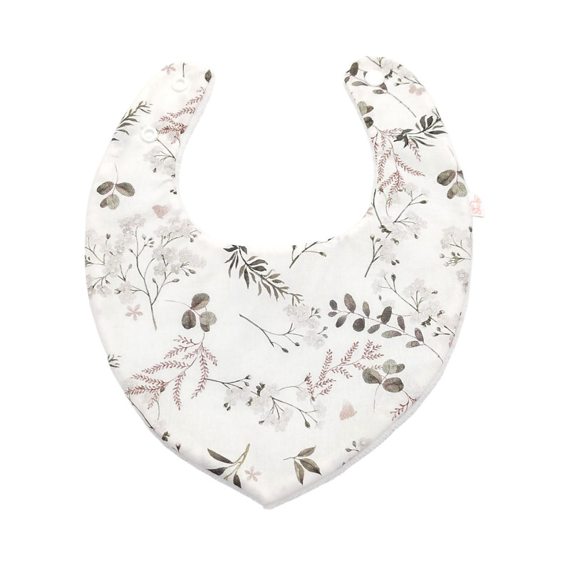 Babero bandana bebé estampado Nature Brun en petitmandarina.com
