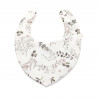 Babero bandana bebé estampado Nature Brun en petitmandarina.com