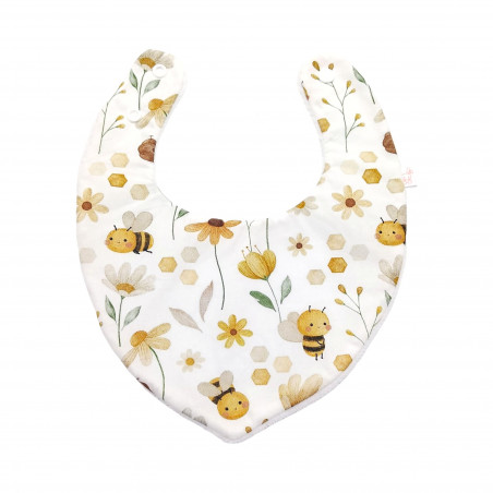 Babero bandana bebé estampado Abejitas en petitmandarina.com